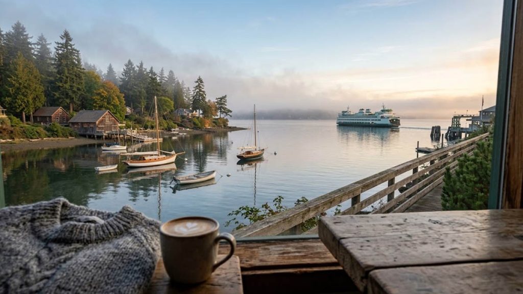 A Cozy Bainbridge Island Morning with Coffee, Food, and a Walk